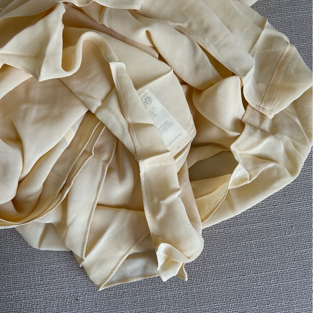 Reformation Hiroka Midi Dress - Parmesan Light Yellow Beige French - Picture 7 of 10